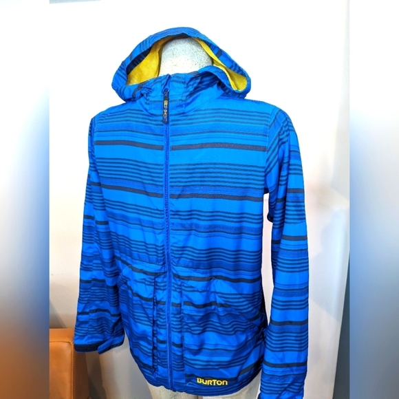 Burton Dover Jacket Cobalt Blue Fortress Stripe Youth L - Picture 3 of 12